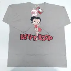 新品タグ付き　ベージュ　ポーズ　ベティちゃん　スーパービッグ長袖Tシャツ　M〜L