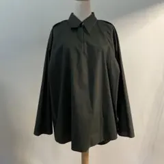 MM6 MAISON MARGIELA ダークグリーン 長袖シャツ 襟付きのサムネイル