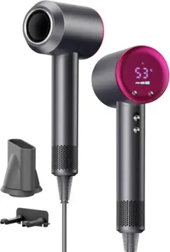 ⭐︎新品未使用品⭐︎ヘアドライヤー 高濃度マイナスイオン 速乾 温度風速表示 軽量