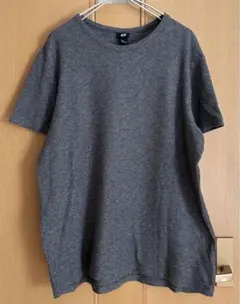 H&M 半袖Tシャツ ジャージ生地　グレー　Lのサムネイル