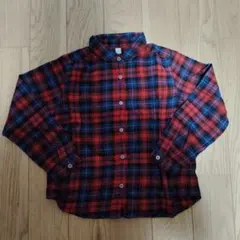 新品未使用　ユニクロ　UNIQLO　キッズ　長袖シャツ　120サイズ　チェック柄
