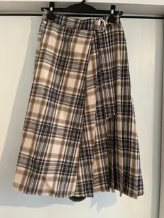 MAJESTIC LEGON チェック フレアスカート　サイズM