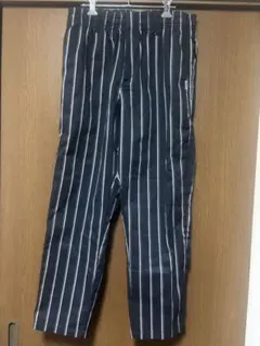 新品 FieldCore シェフパンツ ネイビーストライプ Sサイズ