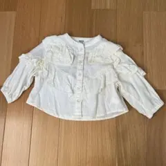 BREEZE ブラウス 80 刺繍 フリル