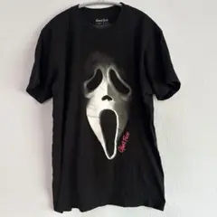 Ghost Face ムービーtシャツ スクリーム ホラー映画 古着 ブラック