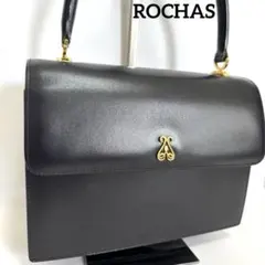 【⭐️極美品】 ROCHAS 黒 ハンドバッグ レザー ワンハンド Y2Kのサムネイル
