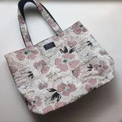 【新品】花柄布製トートバッグ