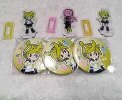 鏡音リン 鏡音レン 巡音ルカ 缶バッジ 百均 ミニアクリルスタンド まとめ売り