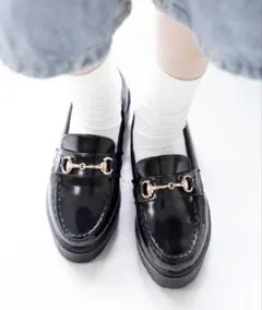 attagirl 厚底ソールビットローファー