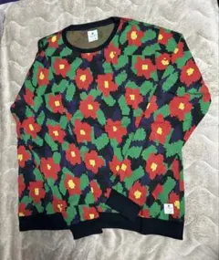 R NEWBOLD 花柄デザイン 長袖トレーナー　XL