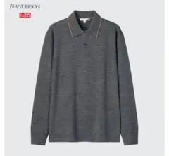 【早い者勝ちの爆安☆】メリノブレンドニットポロシャツ