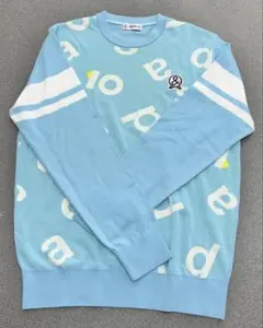 値下げ！　and per se 水色 長袖セーター　美品