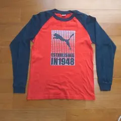 Puma 赤黒長袖Tシャツ 160