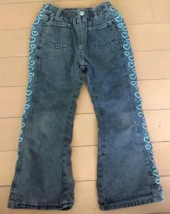 子供ハート柄ロングパンツ 110cm女の子