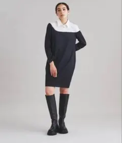 【新品】グレースコンチネンタル シャツカラーミニワンピース