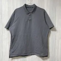 ユニクロ　プラスJ 半袖ポロシャツ　グレー　XXLサイズ　D1