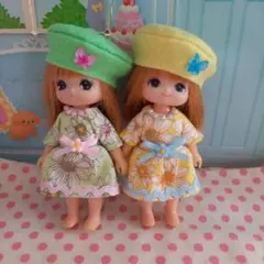 ミキちゃんマキちゃん　ハンドメイド服セット