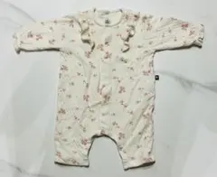 プチバトー PETIT BATEAU 花柄 ロンパース カバーオール 60cm