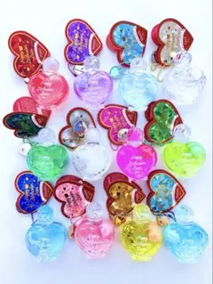 ハッピーバースカラーベア　ゆらぷかマスコット　宝石チャーム付き　コンプ　12個のサムネイル