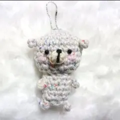 しろくまちゃん　あみぐるみ