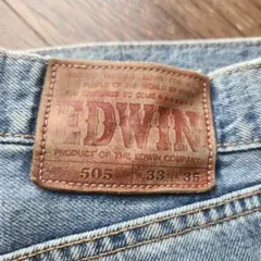 EDWIN 505 ストレートデニム 38-35