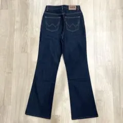 【新品同様品】miss EDWIN フレア ブーツ 30 濃紺 ハイウエスト