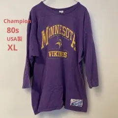 Champion チャンピオン フットボールTシャツ 80s XL USA製