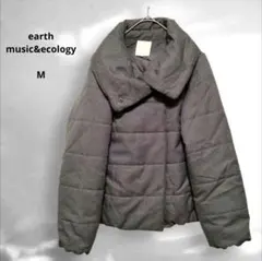 【earth】ダウンジャケット　グレー キルティング ショート丈　M アース