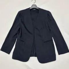 美品 セオリー ノーカラージャケット リネン混 Lサイズ LINDRAYIAのサムネイル
