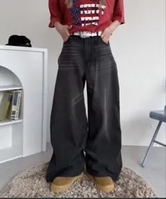 sedacle バギーシルエットオーバーダイデニムパンツのサムネイル