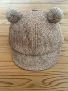 プティマイン petit main 帽子 くま 耳付き48cm