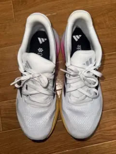 adidas スニーカー ホワイト/ピンク/イエロー　26センチ
