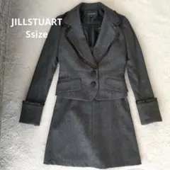 【美品】ジルスチュアート カシミヤ混 ジャケット＆ワンピース 2点 グレー Sのサムネイル