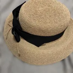 ヘレンカミンスキー Newport SB グレー ラフィア ハット 麦わら帽子