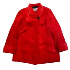SAGA MINK リアルミンクコート 赤 銀サガ　ファーコート 高級 毛皮