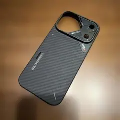 Aulumu iPhone17proケース カーボン調 マグネット対応