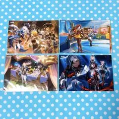 原神／ファミマプリント／L版／第2弾ランダムブロマイド4枚セット