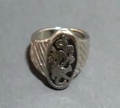 オーバルリング 彫刻デザイン