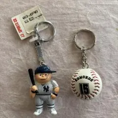 ニューヨーク・ヤンキース選手フィギュアとボールキーホルダーセット