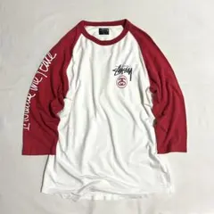 old Stussy ステューシー ラグラン 七分袖 カットソー Lサイズのサムネイル