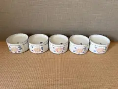 有田焼　花柄蓋付き小鉢 5客セット 陶器 和食器