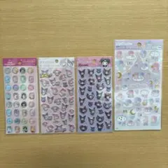 サンリオ　箔押しシール　キキララ　ぷくっとシール　クロミ　マイメロ　プリンセス