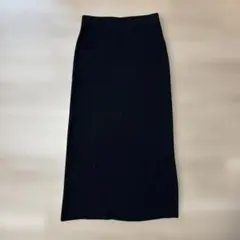 ★美品★☆coca☆リブニット ロングスカート ブラック