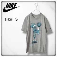 ナイキ バスケットボール グレー 半袖 Tシャツ S 【古着】