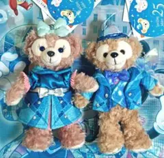 ファインドユアビューティフルブルー ダッフィー シェリーメイ ぬいぐるみバッジ
