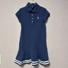 Polo Ralph Lauren ネイビー ワンピース 半袖7Y130cm