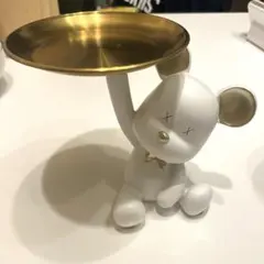 kaws風　くま ベア トレイ 小物置き アクセサリートレーのサムネイル
