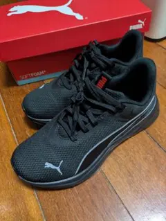 PUMA SOFTFOAM+ ブラック スニーカー25センチ