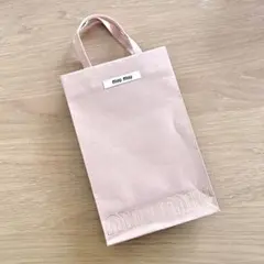 「まとめ売り」21枚 MIU MIU ショッパー 紙袋　コットン紐　ピンク まとめ売り」21枚 MIU MIU ショッパー 紙袋 コットン紐 ピンク まとめ