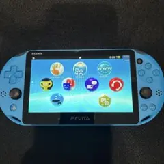 【美品】PS Vita 2000 アクアブルー 本体のみ 動作確認済み